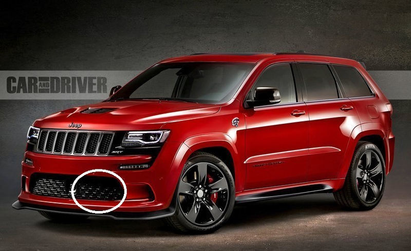 Illustration for article titled I saw this last night. Grand Cherokee Trackhawk